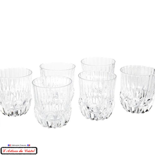 Load image into Gallery viewer, Concorde Prestige Service: 6 Crystal Whisky Glasses (35 cl) Maison Klein 54120 Baccarat France
