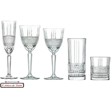 Load image into Gallery viewer, Diamond Service : Crystal Champagne Flutes Maison Klein 54120 Baccarat France