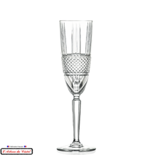 Load image into Gallery viewer, Diamond Service : Crystal Champagne Flutes Maison Klein 54120 Baccarat France
