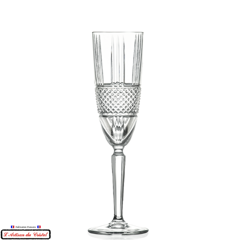 Diamond Service : Crystal Champagne Flutes Maison Klein 54120 Baccarat France