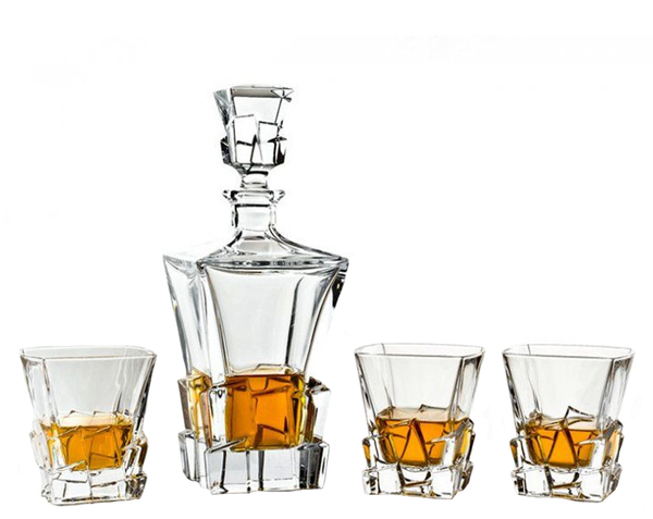 Service Glacier Whisky Decanter Crystal Maison Klein 54120 Baccarat France