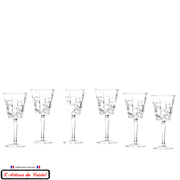 6 verres à vin service graphic