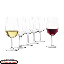 Charger l&#39;image dans la galerie, 6 verres à vin INAO, vin rouge ou vin blanc
