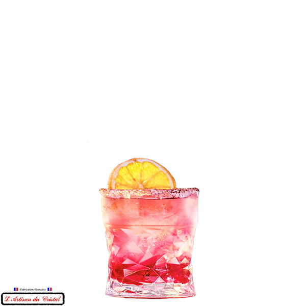 Cocktail Verres à apéritif service iceman, décor glace taillé