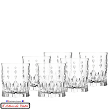 Charger l&#39;image dans la galerie, Service Mimosa : 6 Verres à Whisky (34 cl) Cristal Klein 54120 BACCARAT France
