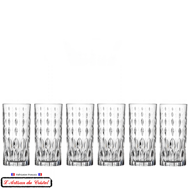 6 verres long drink service mimosa 