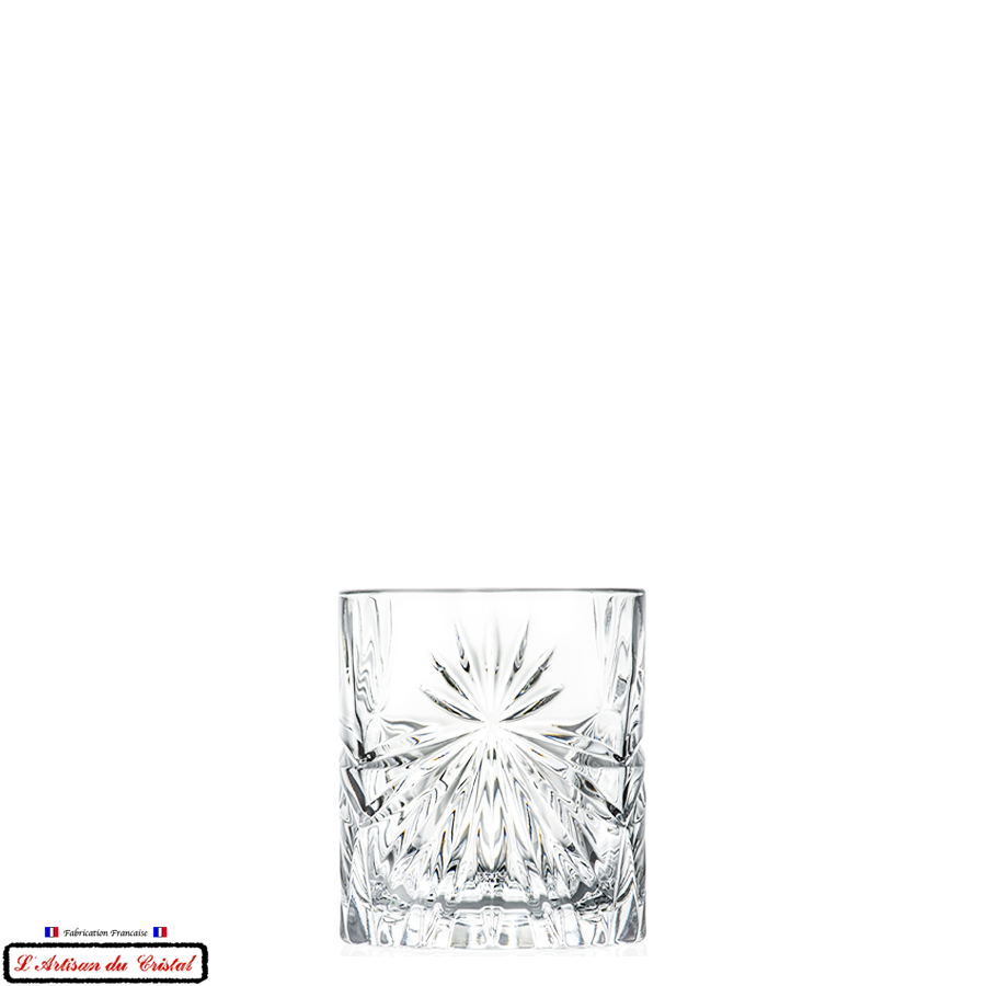 Service "Rayon de Soleil" : 6 Verres à Whisky en Cristal taillé (31 cl) Maison Klein 54120 Baccarat France