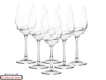 Load image into Gallery viewer, Service révolution, 6 verres à vin en cristal
