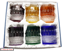 Charger l&#39;image dans la galerie, Service Roemer Diamant : 6 Verres à whisky dans leur boite en satin

