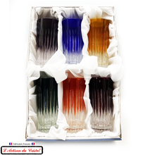 Load image into Gallery viewer, Service Roemer Concorde 6 Couleurs Assorties : 6 Long Drink glasses for Aperitif and Water (35 cl) Maison Klein 54120 Baccarat France
