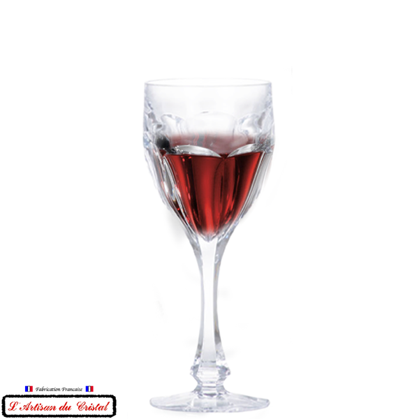 Service Royal : 6 Verres à Vin 29 cl en Cristal Maison Klein 54120 Baccarat France