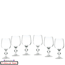 Charger l&#39;image dans la galerie, Service San Remo verres à vin contenance 19 cl ou 23 cl  6 verres à vin