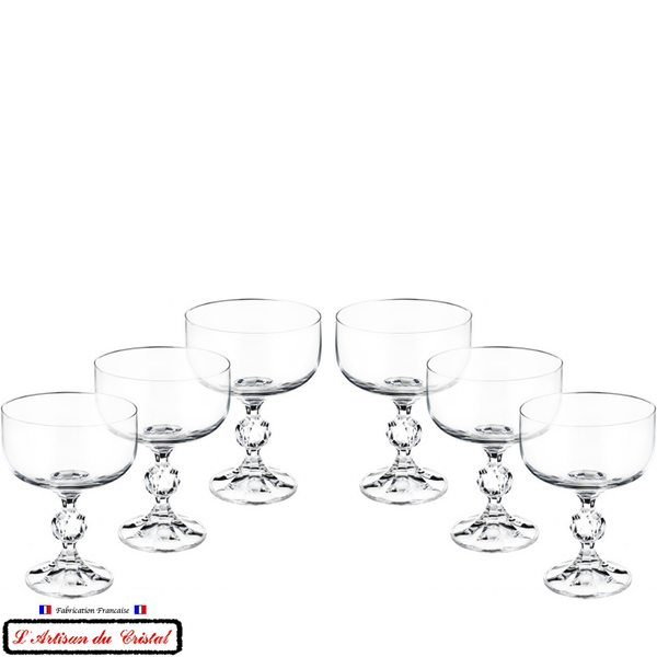 Service San Remo 6 coupes à champagne 20 cl détail