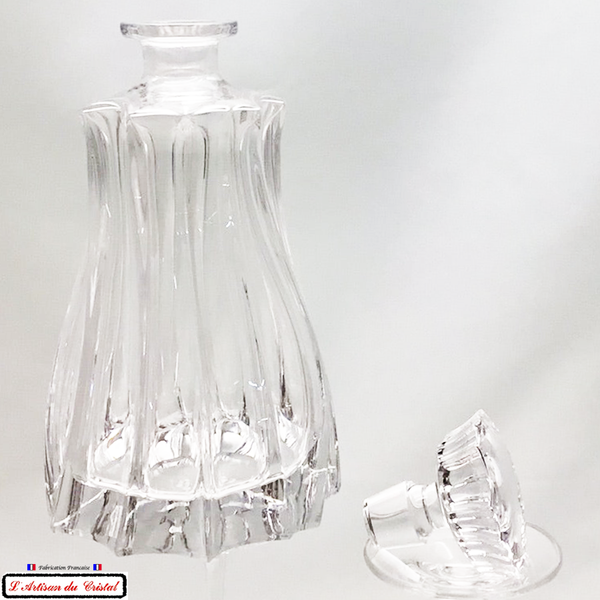 Service Twist : Carafe à Whisky/Vin en Cristal Maison Klein 54120 Baccarat France