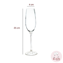 Load image into Gallery viewer, Traditional Service: 6 Crystal Champagne Flutes Maison Klein 54120 Baccarat France
