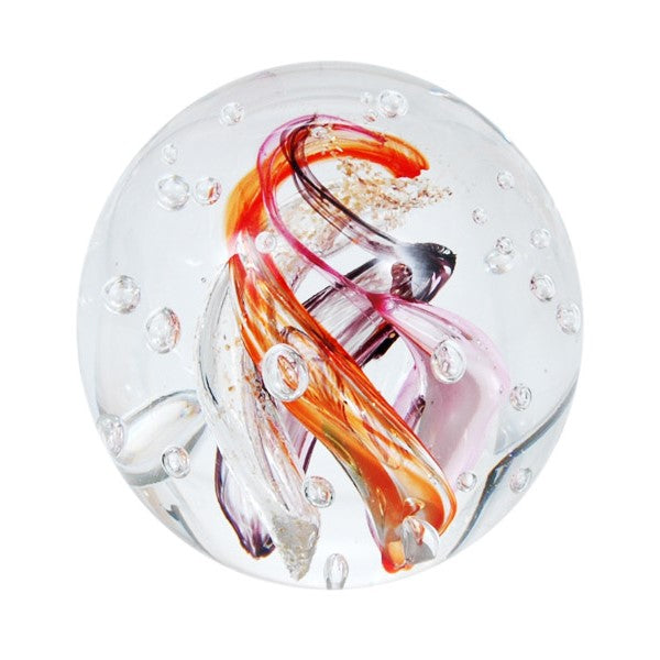 Sulfure en cristal petit modèle. Une spirale avec une multitude de couleur pastel donne à cet objet de décoration un caractère unique.