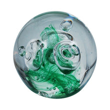 Charger l&#39;image dans la galerie, Sulfure en cristal. Un fond Vert avec de grosses bulles*