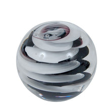 Charger l&#39;image dans la galerie, Sulfure moyen modèle en cristal. Spirale noir et blanche 

