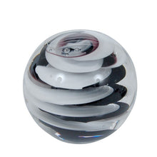 Charger l&#39;image dans la galerie, Sulfure moyen modèle en cristal. Spirale noir et blanche 