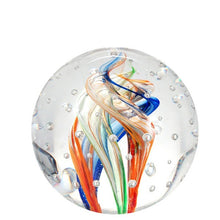 Load image into Gallery viewer, Sulfure en cristal grand modèle. Spirale multicolore

