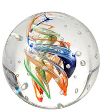 Load image into Gallery viewer, Sulfure en cristal moyen modèle. Spirale multicolore
