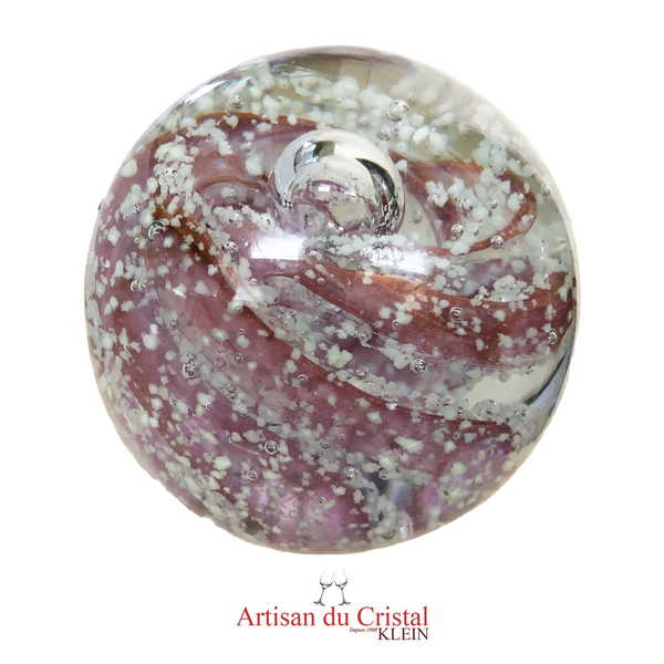 Sulfure Presse Papier en Cristal : Spirale Romantique