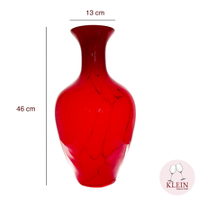 Load image into Gallery viewer, Vase Red amphore collection &quot;Le rouge et le Noir&quot; dimmensions
