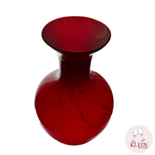 Load image into Gallery viewer, Vase Red amphore collection &quot;Le rouge et le Noir&quot; vue du dessus
