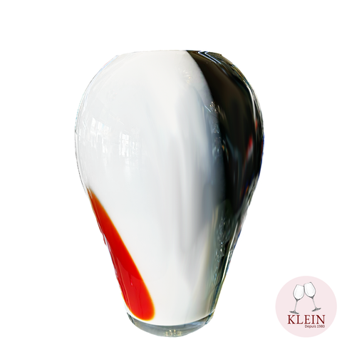Nouveauté vase collection "le rouge et le noir" vase géant rouge noir et blanc
