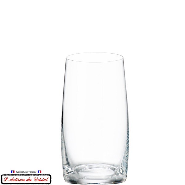Service Tradition/Inao Signature : 6 Verres Long Drink et Cocktail en Cristal Taillé Maison Klein 54120 Baccarat France