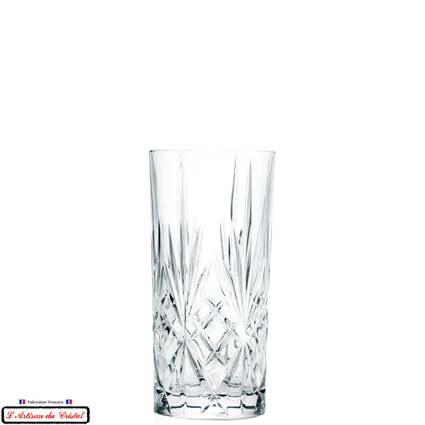 Romeo Service: 6 Long Drink Crystal Glasses Maison Klein 54120 BACCARAT France