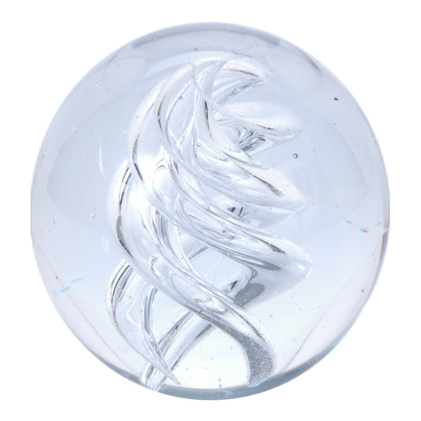 Sulfure en cristal moyen model. La pureté du cristal blanc, avec pour simple décor une spirale . Un style aérien pour donner une note de légereté à votre interieur 