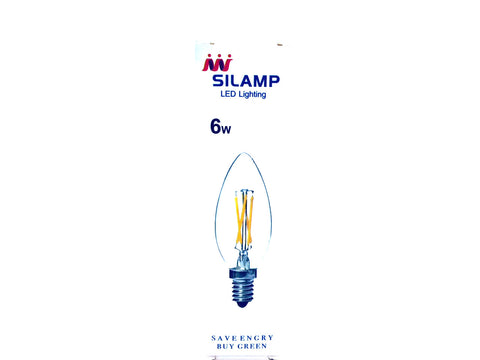 Pack de 6 ampoules Led spéciales cristal: lumière blanc froid.