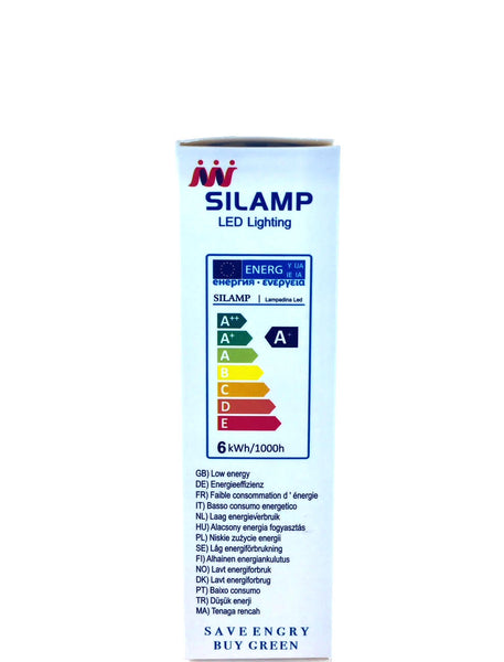 Pack 6 ampoules Led spéciales cristal: lumière blanc neutre.