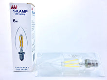 Load image into Gallery viewer, Pack of 6 special crystal Led bulbs: cold white light.
